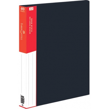 Faber-Castell Standart Sunum Dosyası 40 Yaprak Siyah