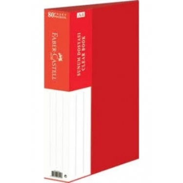 Faber-Castel Standart Sunum Dosyası 80 Yaprak Kırmızı