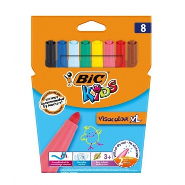 Bic Keçeli Boya Kalemi Visa Color 8Li