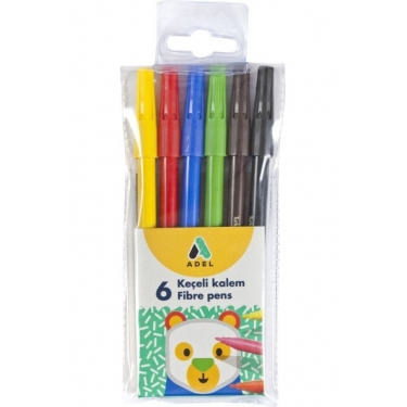 Adel Keçeli Kalem 6 Renk
