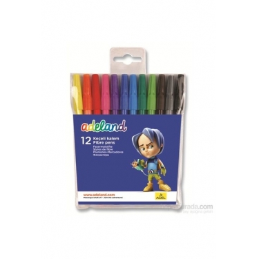 Adeland Keçeli Kalem 12 Renk