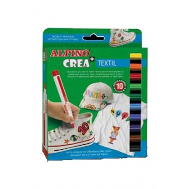 Alpino 10 Renk Kumaş Boyası Crea Textil