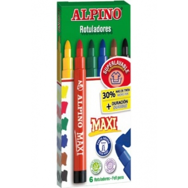 Alpino Maxi Keçeli Kalem 6'lı