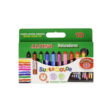Alpino 10'lu Keçeli Kalem Supercolor