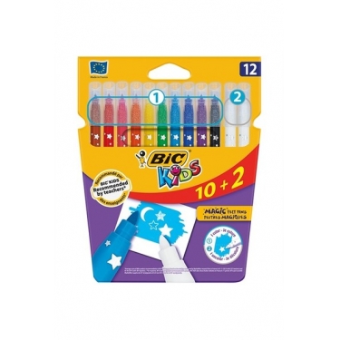 BIC Kids Magic Silinebilir Keçeli Boya Kalemi 12'li Kutu