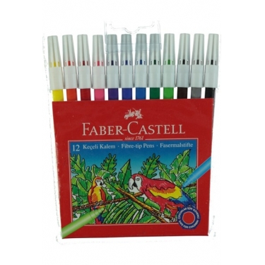 Faber-Castell Keçeli Kalem 12 Renk Yıkanabilir