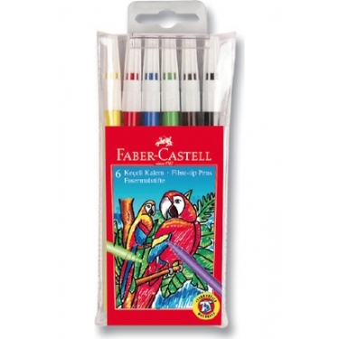 Faber-Castell Keçeli Kalem 6 Renk Yıkanabilir 5067155106