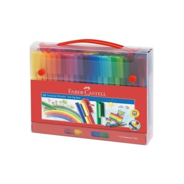 Faber-Castell Eğlenceli Keçeli Kartlı 60'lı Set