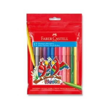 Faber-Castell Fiesta Keçeli Kalem 12'li