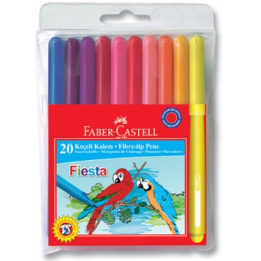 Faber-Castell Fiesta Keçeli Kalem, 20 Li Poset - 5068330450