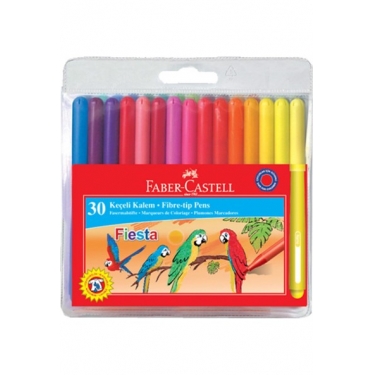 Faber-Castell Fiesta Keçeli Kalem 30 Renk