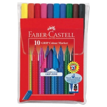 Faber Keçeli Kalem Grip 10 Renk