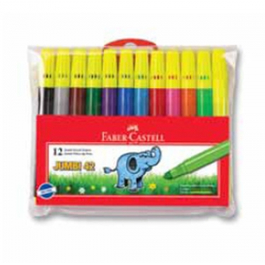 Faber-Castell Jumbi-Neon Floresan Markör, 12 Li Poset - 5068031242