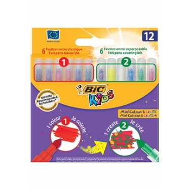 Bic Kids Mini Colour Create Keçeli Kalem 12 Renk