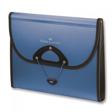 Faber Castell Körüklü Evrak Dosyası 13 Bölmeli Mavi A13