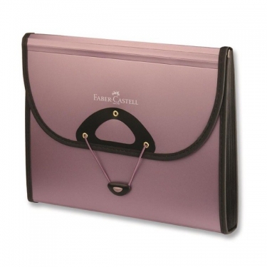 Faber Castell Körüklü Evrak Dosyası 13 Bölmeli Mor A13