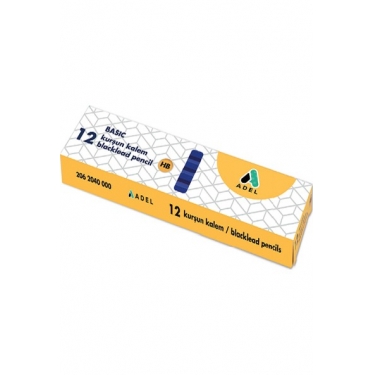 Adel Basic Köşeli Daldırma Kurşun Kalem Hb 2062040000 12 Li (1 Paket 12 Adet)