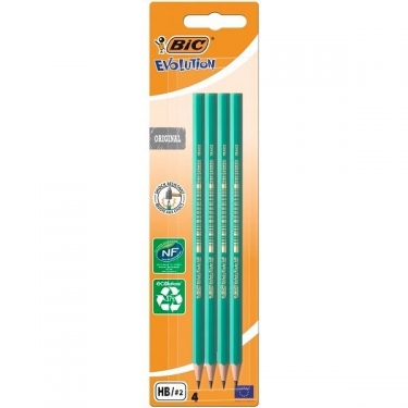 Bic 8902762 Eco Evolution 650 Kurşun Kalem 4'lü Blister