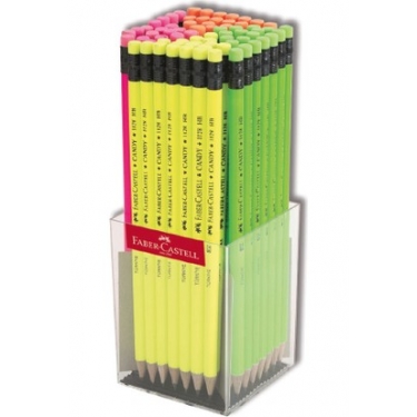 Faber-Castell 2B Candy Silgili Kurşun Kalem 72 Li (1 Paket 72 Adet)