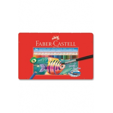 Faber 36 R.Aquarell Boya Kalemi Metal Kutu 115931