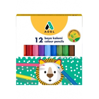 Adel Boya Kalemi Yarım Boy 12 Renk