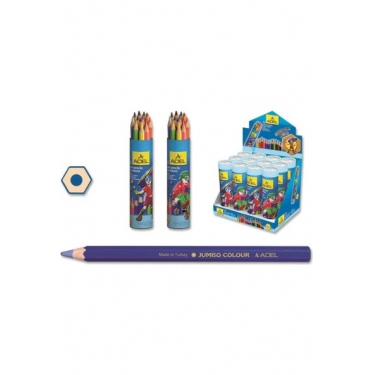 Adel Kuruboya Jumbo Hexa 12 Renk Metal Tüp 510003