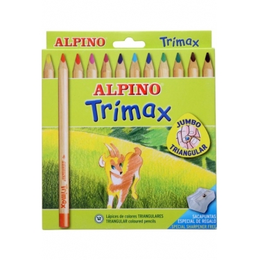 Alpino AL-113 Trimax Jumbo Kuru Boya Kalemi 12'li