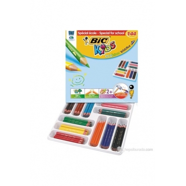 Bic Evolution Üçgen Kuru Boya Kalemi Ekonomik Sınıf Paketi 144'lü