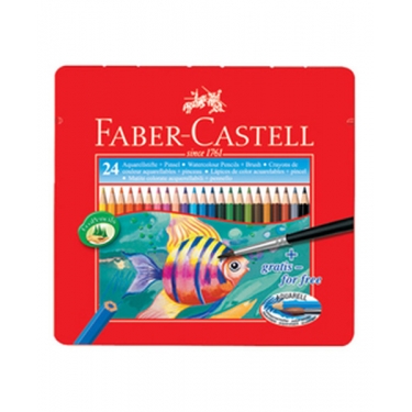Faber-Castell Metal Kutu Aquarel Boya Kalemi 24 Renk   - 5170115930