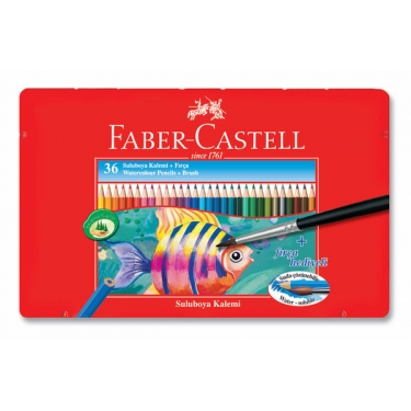 Faber-Castell Metal Kutu Aquarel Boya Kalemi 36 Renk  - 5170115931