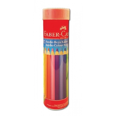Faber Castell 12 Renk Jumbo Kuru Boya Metal Tüp 951003