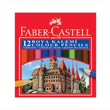 Faber-Castell Karton Kutu Boya Kalemi 12 Renk Yarim Boy - 5171116412