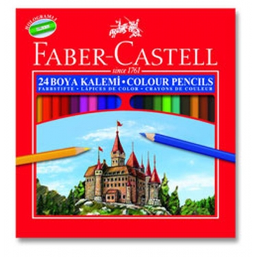 Faber-Castell Karton Kutu Boya Kalemi 24 Renk - 5171116324