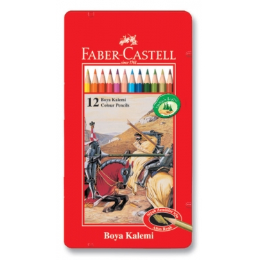 Faber-Castell Metal Kutu Boya Kalemi 12 Renk - 5170115844