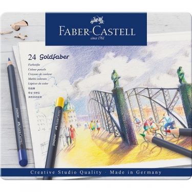 Faber Castell Goldfaber Kuru Boya Kalemi 24 Renk