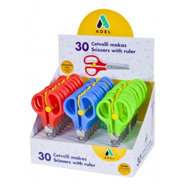 Adel Cetvelli Yaylı Makası 30Lu