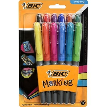 Bic Marking Color Permanent Markör Karışık 12'Li Blister