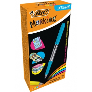 Bic Marking Color Permanent Markör Şeftali Mavi Yeşil Mor 12'Li Kutu