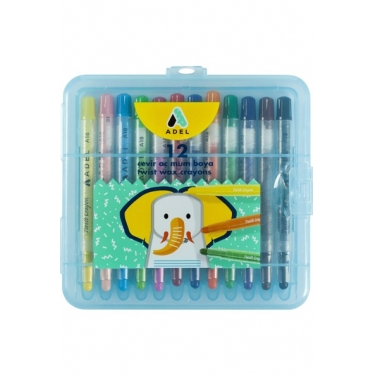 Adel Çevir-Aç Mum Boya YB 12 Renk