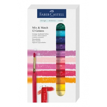Faber-Castell Gelato Mum Boya Karışık renkler 12 renk
