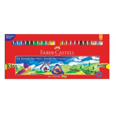 Faber-Castell Silinebilir Wax Crayon Pastel Boya 25’Li 5281122725