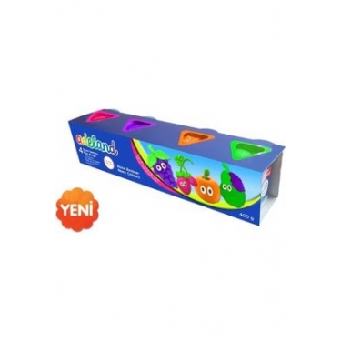 Adeland Oyun Hamuru, Neon, 100 G, 4 R.