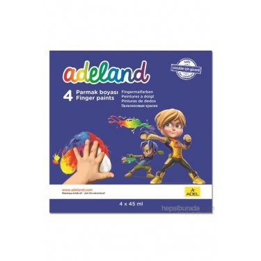 Adeland Parmak Boyası 4 Renk 45 ml (180 ml)