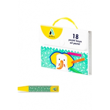 Adel Çantalı Pastel Boya 18 Renk