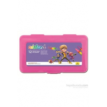 Adeland Pastel Boya PP Kutu 12 Renk Pembe