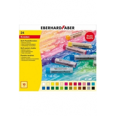 Eberhard Faber Soft Pastel 24 Renk Toz Pastel