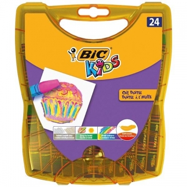Bic Yağlı Pastel 24'lü Sert Plastik Kutu-940759