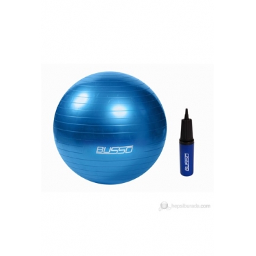 Busso 65 Cm Antı Burst Pilates Topu Pompa Hediyeli