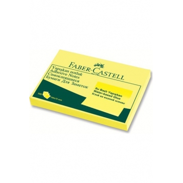Faber-Castell Yapışkan Notluk 100x75mm Sarı