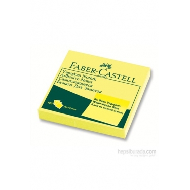 Faber-Castell Yapışkan Notluk 75x75mm Sarı